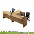 L design computer table desk office desk for 2 person
